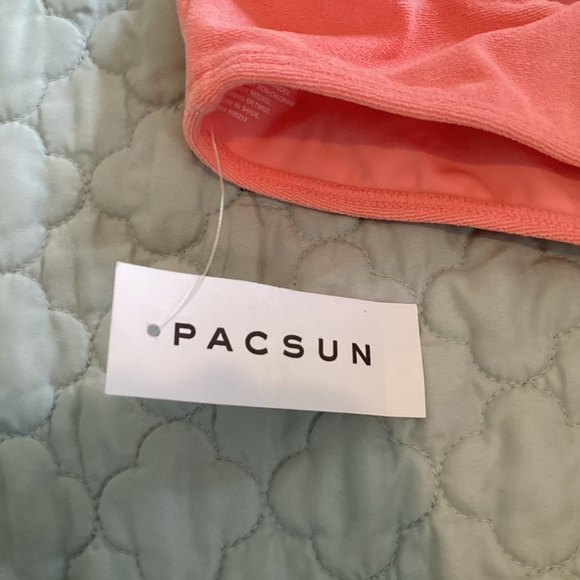 Peach Terrycloth Size XS Bikini Top - Picture 3 of 4
